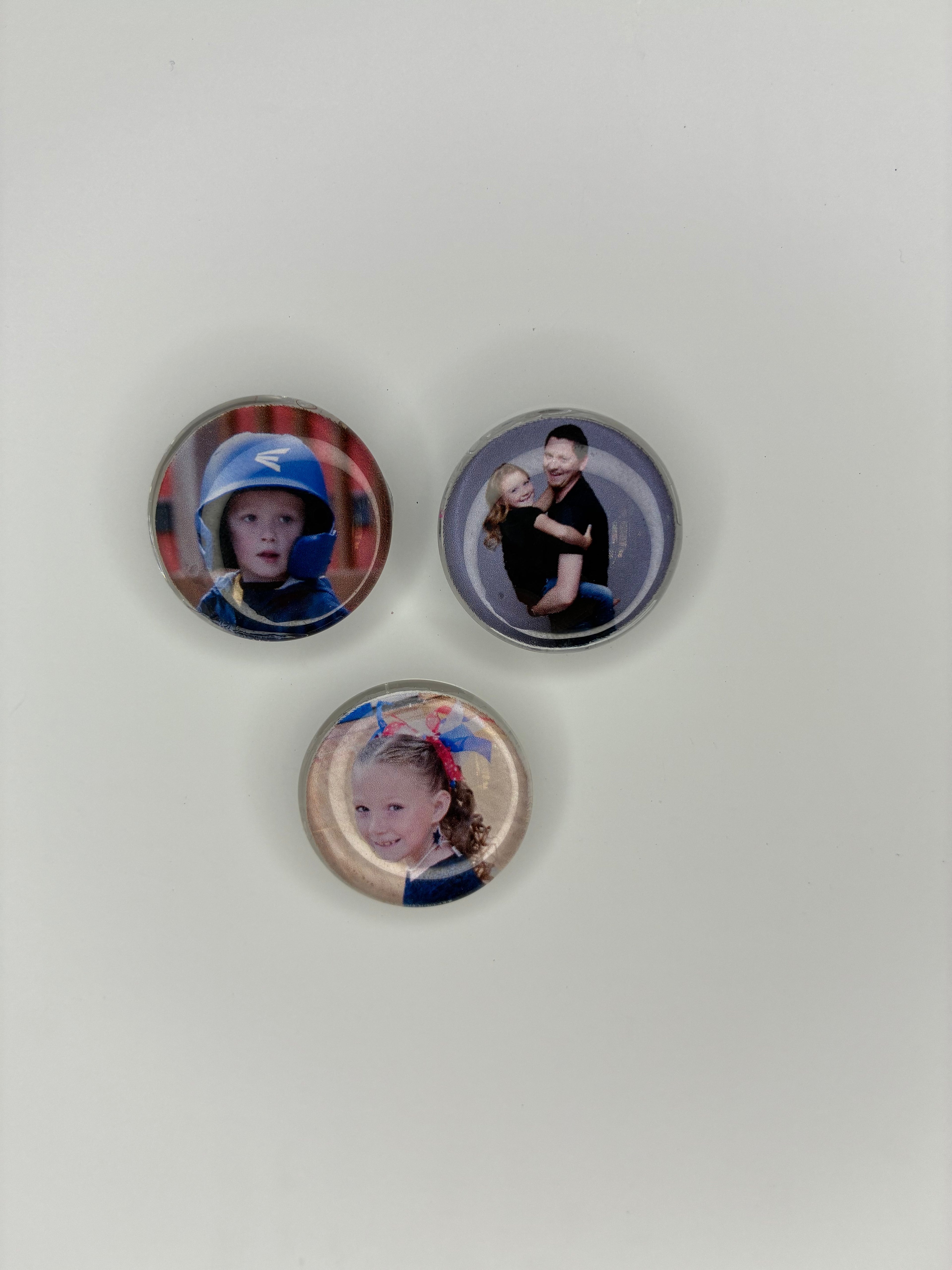 Photo Magnets- 1 inch round glass
