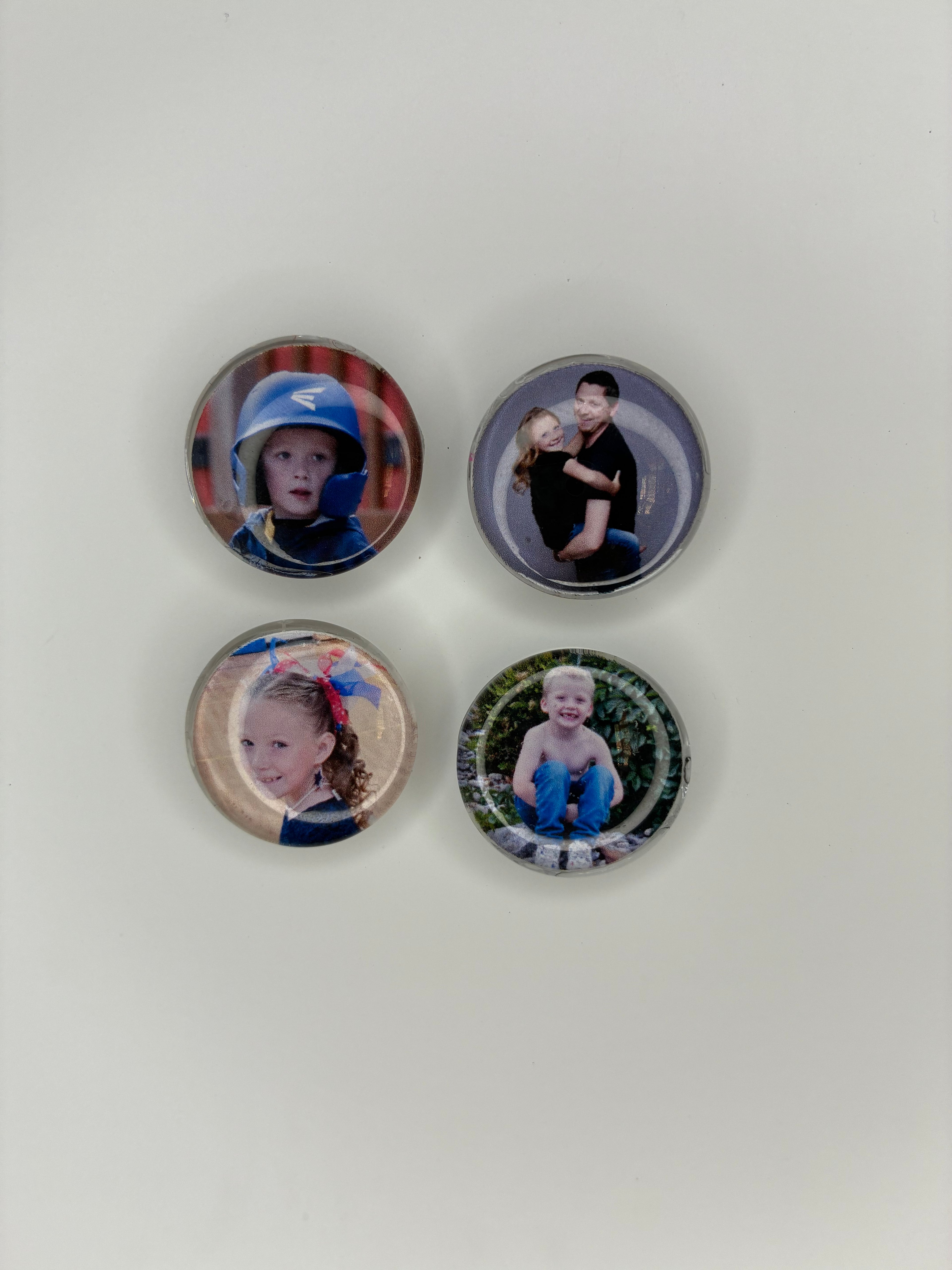 Photo Magnets- 1 inch round glass